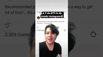 A V de BTS le da miedo Instagram!????