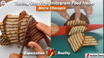 Testing Out Viral Food Hacks | Testing Instagram Food Hacks | Testing Viral Marie Choco Pie #shorts