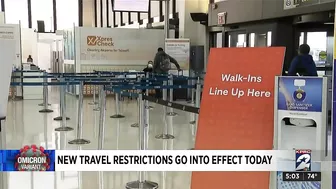 New travel restrictions go into effect Monday