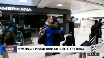 New travel restrictions go into effect Monday