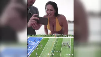 Jared Goff's SI Model GF Christen Harper's Reaction To Lions First Win Of The Season