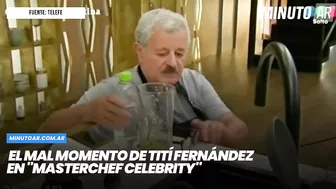 El mal momento de Tití Fernández en "MasterChef Celebrity"- Minuto Argentina