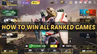 HOW TO WIN ALL RANKED GAMES