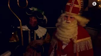 Sinterklaas bezoekt positief getest kind