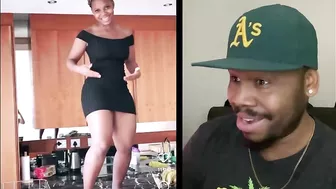 Shes doing the NKAO TEMPELA dance challenge on the kitchen counter!! | TFLA