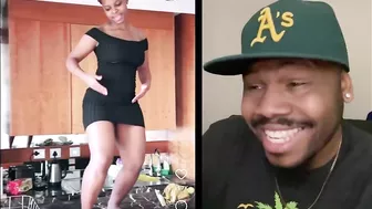 Shes doing the NKAO TEMPELA dance challenge on the kitchen counter!! | TFLA