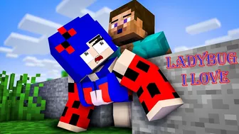 Steve I'm Stuck - Compilation! Ladybug and Steve Life // Minecraft Animation