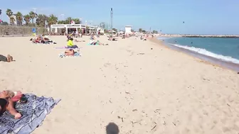 ???????? Barcelona - Spain · 4K · Bogatell Short Beach Walk ☀️????️