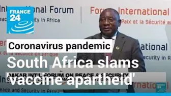 Coronavirus pandemic: South Africa's Ramaphosa slams travel ban, 'vaccine apartheid' • FRANCE 24