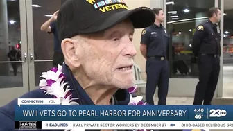 World War II veterans travel to Hawaii to remember Pearl Harbor