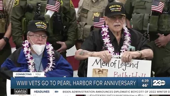 World War II veterans travel to Hawaii to remember Pearl Harbor