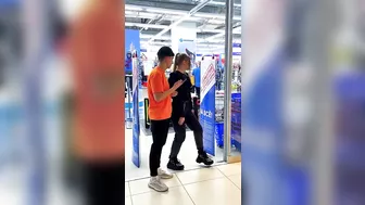 HOTEST PRANKS IN A MALL best girls reactions by russian prank boy Qylek #shorts #qylek #tiktok