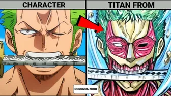 ONE PIECE CHARACTERS IN TITAN FORM | ANIME ENERGY