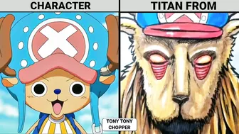 ONE PIECE CHARACTERS IN TITAN FORM | ANIME ENERGY