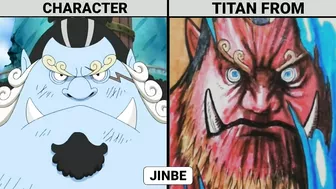 ONE PIECE CHARACTERS IN TITAN FORM | ANIME ENERGY