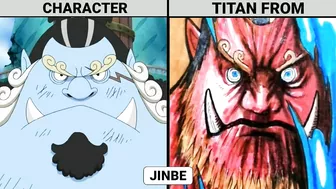 ONE PIECE CHARACTERS IN TITAN FORM | ANIME ENERGY