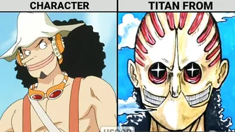 ONE PIECE CHARACTERS IN TITAN FORM | ANIME ENERGY