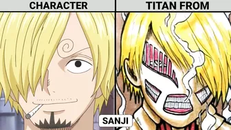 ONE PIECE CHARACTERS IN TITAN FORM | ANIME ENERGY