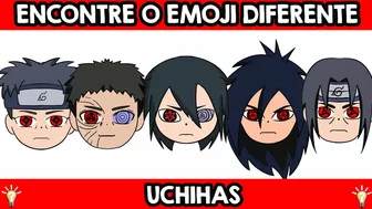 ENCONTRE O EMOJI DIFERENTE UCHIHAS - JOGO DOS EMOJIS MAIORES UCHIHAS DO ANIME NARUTO