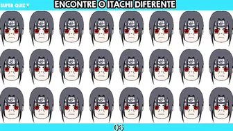 ENCONTRE O EMOJI DIFERENTE UCHIHAS - JOGO DOS EMOJIS MAIORES UCHIHAS DO ANIME NARUTO