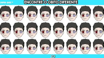 ENCONTRE O EMOJI DIFERENTE UCHIHAS - JOGO DOS EMOJIS MAIORES UCHIHAS DO ANIME NARUTO