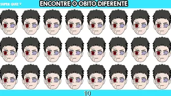 ENCONTRE O EMOJI DIFERENTE UCHIHAS - JOGO DOS EMOJIS MAIORES UCHIHAS DO ANIME NARUTO