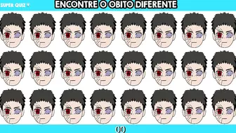 ENCONTRE O EMOJI DIFERENTE UCHIHAS - JOGO DOS EMOJIS MAIORES UCHIHAS DO ANIME NARUTO