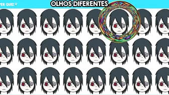 ENCONTRE O EMOJI DIFERENTE UCHIHAS - JOGO DOS EMOJIS MAIORES UCHIHAS DO ANIME NARUTO