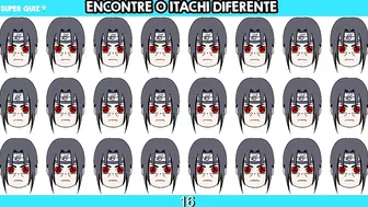 ENCONTRE O EMOJI DIFERENTE UCHIHAS - JOGO DOS EMOJIS MAIORES UCHIHAS DO ANIME NARUTO