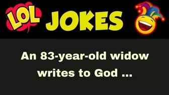 Funny clean joke: An 83-year-old widow writes to God... || Joke of the day ????