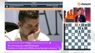 Ian Nepomniachtchi Starts Smiling When He Resigned in the Game 9 Against Magnus Carlsen