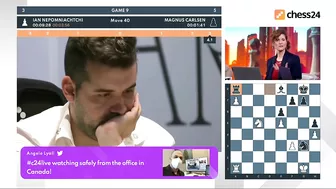 Ian Nepomniachtchi Starts Smiling When He Resigned in the Game 9 Against Magnus Carlsen