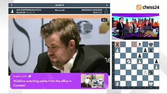 Ian Nepomniachtchi Starts Smiling When He Resigned in the Game 9 Against Magnus Carlsen