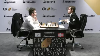 Ian Nepomniachtchi Starts Smiling When He Resigned in the Game 9 Against Magnus Carlsen