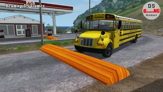 Trucks Cars vs Massive Speed Bumps Beamng Drive DS Games #91