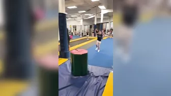 THE LITTLE BARREL IS IMPOSSIBLE TO STICK! #cheer #challenge