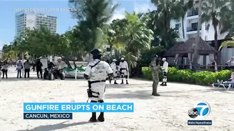 Gunmen on jet skis open fire into the air at beach near Cancun hotel l ABC7