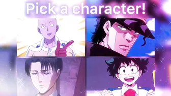 PICK AN ANIME CHARACTER, SEE WHO THEY FIGHT!