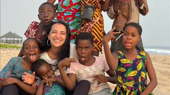 Yoruba lessons with little Yoruba teachers at Ilashe beach( Fari Elysian )