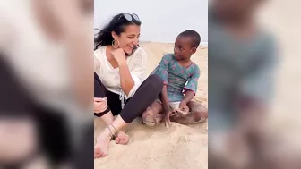 Yoruba lessons with little Yoruba teachers at Ilashe beach( Fari Elysian )