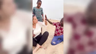 Yoruba lessons with little Yoruba teachers at Ilashe beach( Fari Elysian )