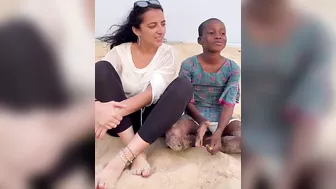 Yoruba lessons with little Yoruba teachers at Ilashe beach( Fari Elysian )