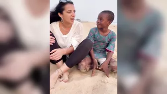 Yoruba lessons with little Yoruba teachers at Ilashe beach( Fari Elysian )