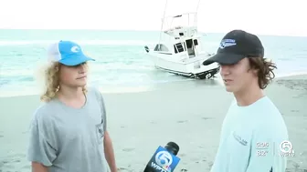 Migrants come ashore on beach in Jupiter