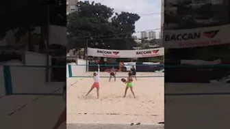 Meninas no beach tênis #shorts #beachtenis #beachtennis