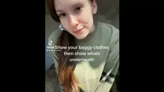 baggy clothes to bikini ???? tiktok challenge