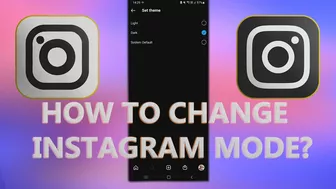 How to change INSTAGRAM mode (DARK & LIGHT Theme) | 2021