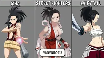 MY HERO ACADEMIA MOMO YAOYOROZU CROSSOVER TO OTHER ANIME || PlayNetCity