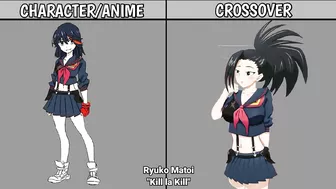 MY HERO ACADEMIA MOMO YAOYOROZU CROSSOVER TO OTHER ANIME || PlayNetCity