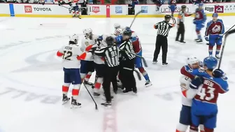 Mikko Rantanen Comes Out Of Penalty Box Furious At Games End, Scrum Ensues